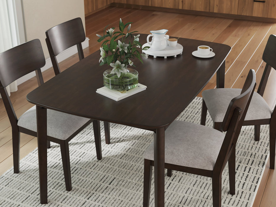 Mallenette Dining Table and 4 Chairs (Set of 5) - Atchison Furniture Company (Atchison, KS)