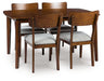 Tameride Dining Table and 4 Chairs (Set of 5) - Atchison Furniture Company (Atchison, KS)