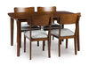 Tameride Dining Table and 4 Chairs (Set of 5) - Atchison Furniture Company (Atchison, KS)
