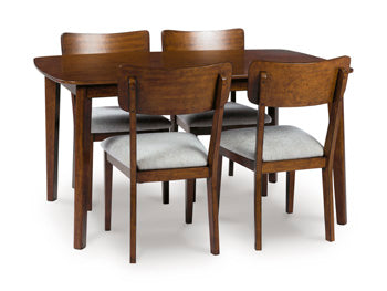 Tameride Dining Table and 4 Chairs (Set of 5) - Atchison Furniture Company (Atchison, KS)