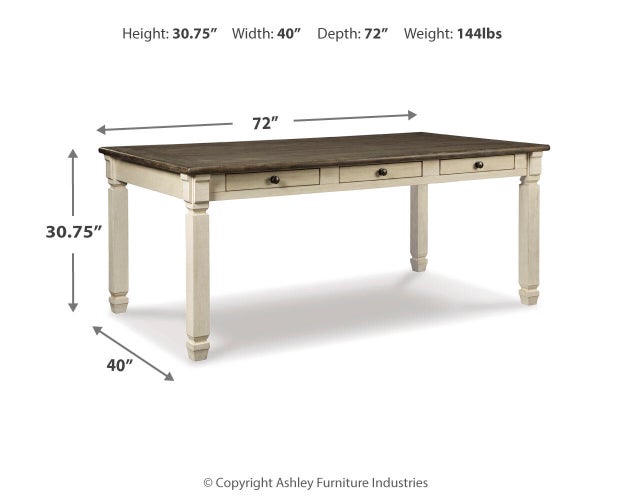Bolanburg Dining Table - Atchison Furniture Company (Atchison, KS)