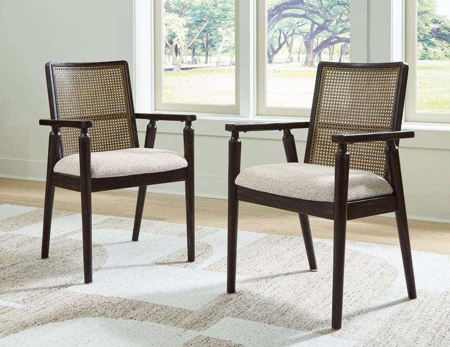Galliden Dining Arm Chair - Atchison Furniture Company (Atchison, KS)
