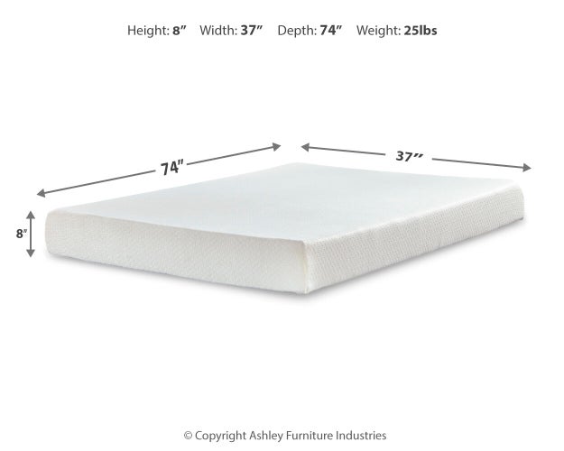 Chime 8 Inch Memory Foam Mattress in a Box - Atchison Furniture Company (Atchison, KS)