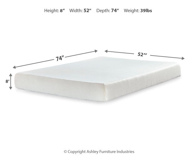 Chime 8 Inch Memory Foam Mattress in a Box - Atchison Furniture Company (Atchison, KS)