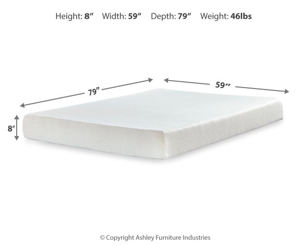 Chime 8 Inch Memory Foam Mattress in a Box - Atchison Furniture Company (Atchison, KS)