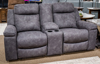 Brysonview Reclining Loveseat with Console - Atchison Furniture Company (Atchison, KS)