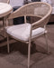 Orchard Beach Outdoor Arm Chair with Cushion (Set of 4) - Atchison Furniture Company (Atchison, KS)