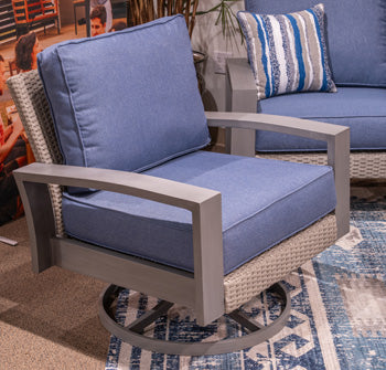 Half Moon Beach Outdoor Swivel Lounge Chair with Cushion - Atchison Furniture Company (Atchison, KS)