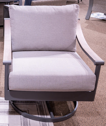 Ocean Beach Outdoor Swivel Lounge with Cushion - Atchison Furniture Company (Atchison, KS)