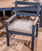 East Beach Outdoor Arm Chair with Cushion (Set of 2) - Atchison Furniture Company (Atchison, KS)