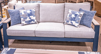 East Beach Outdoor Sofa with Cushion - Atchison Furniture Company (Atchison, KS)