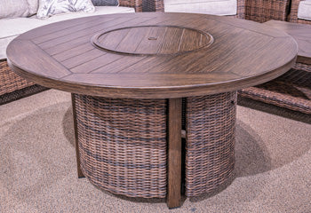 Monterey Point Outdoor Fire Pit Table - Atchison Furniture Company (Atchison, KS)