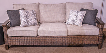 Monterey Point Outdoor Sofa with Cushion - Atchison Furniture Company (Atchison, KS)