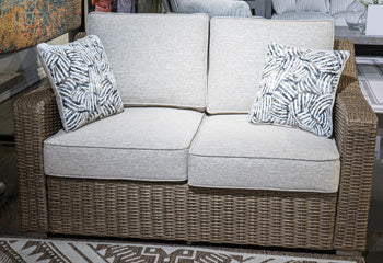 Laguna Heights Outdoor Loveseat with Cushion - Atchison Furniture Company (Atchison, KS)