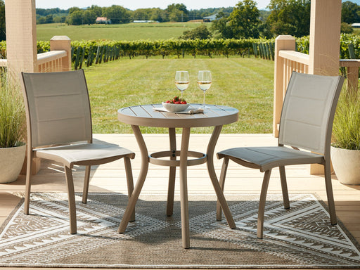 Mission Beach Outdoor Table and 2 Chairs - Atchison Furniture Company (Atchison, KS)