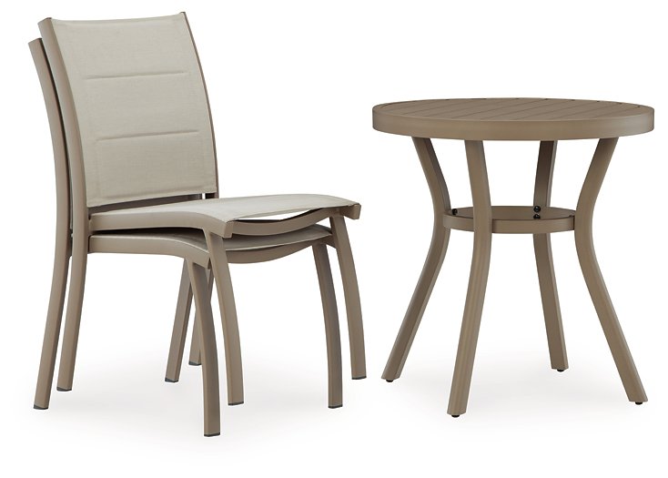 Mission Beach Outdoor Table and 2 Chairs - Atchison Furniture Company (Atchison, KS)