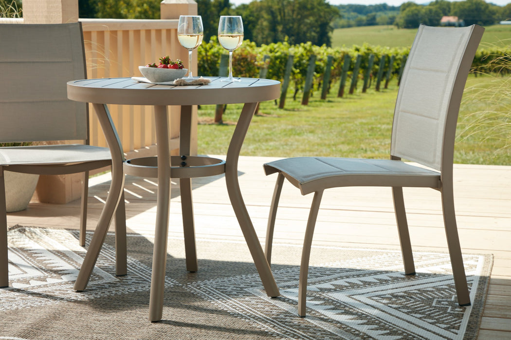 Mission Beach Outdoor Table and 2 Chairs - Atchison Furniture Company (Atchison, KS)