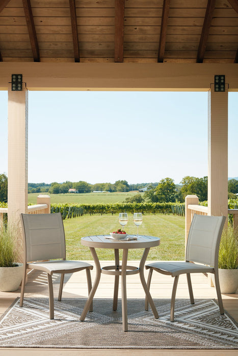 Mission Beach Outdoor Table and 2 Chairs - Atchison Furniture Company (Atchison, KS)