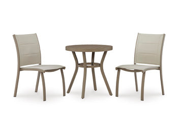 Mission Beach Outdoor Table and 2 Chairs - Atchison Furniture Company (Atchison, KS)