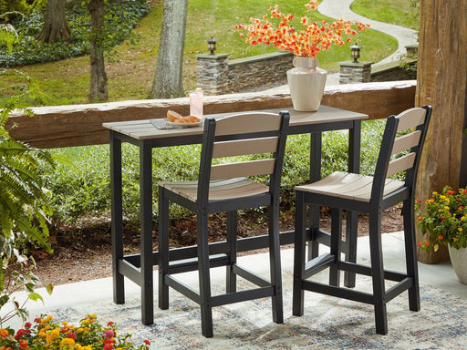 Shoreline Beach Outdoor Counter Table and 2 Barstools - Atchison Furniture Company (Atchison, KS)