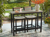 Shoreline Beach Outdoor Counter Table and 2 Barstools - Atchison Furniture Company (Atchison, KS)
