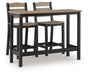 Shoreline Beach Outdoor Counter Table and 2 Barstools - Atchison Furniture Company (Atchison, KS)