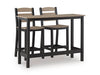 Shoreline Beach Outdoor Counter Table and 2 Barstools - Atchison Furniture Company (Atchison, KS)