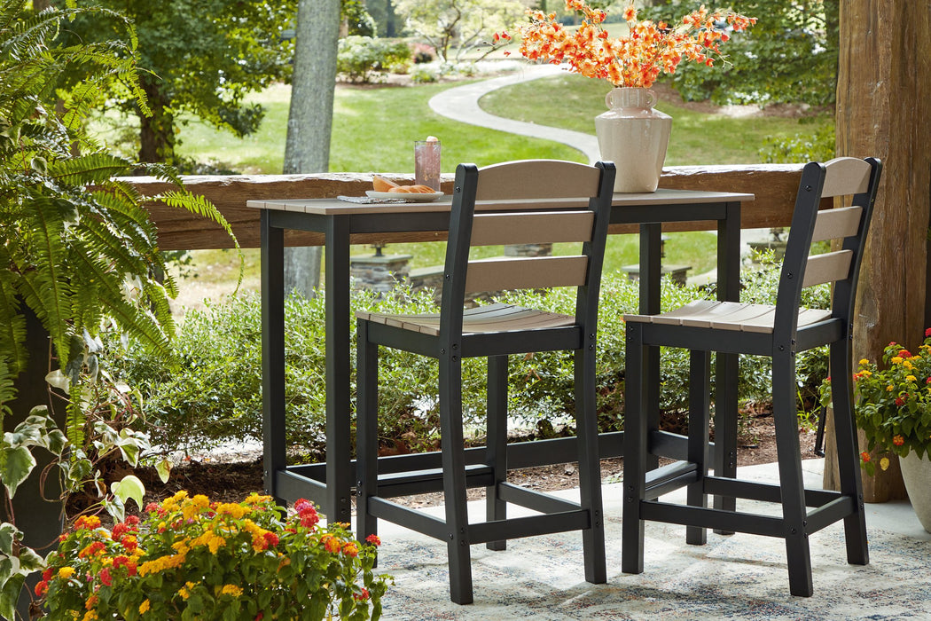 Shoreline Beach Outdoor Counter Table and 2 Barstools - Atchison Furniture Company (Atchison, KS)