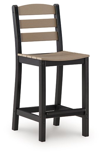 Shoreline Beach Outdoor Counter Table and 2 Barstools - Atchison Furniture Company (Atchison, KS)