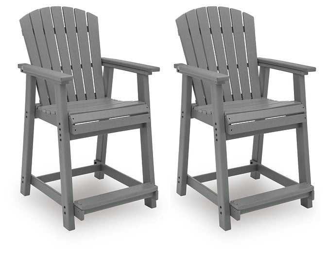 Sanctuary Beach Outdoor Counter Height Bar Stool (Set of 2) - Atchison Furniture Company (Atchison, KS)