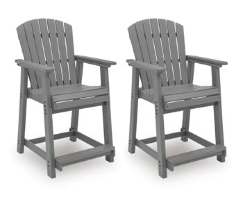 Sanctuary Beach Outdoor Counter Height Bar Stool (Set of 2) - Atchison Furniture Company (Atchison, KS)