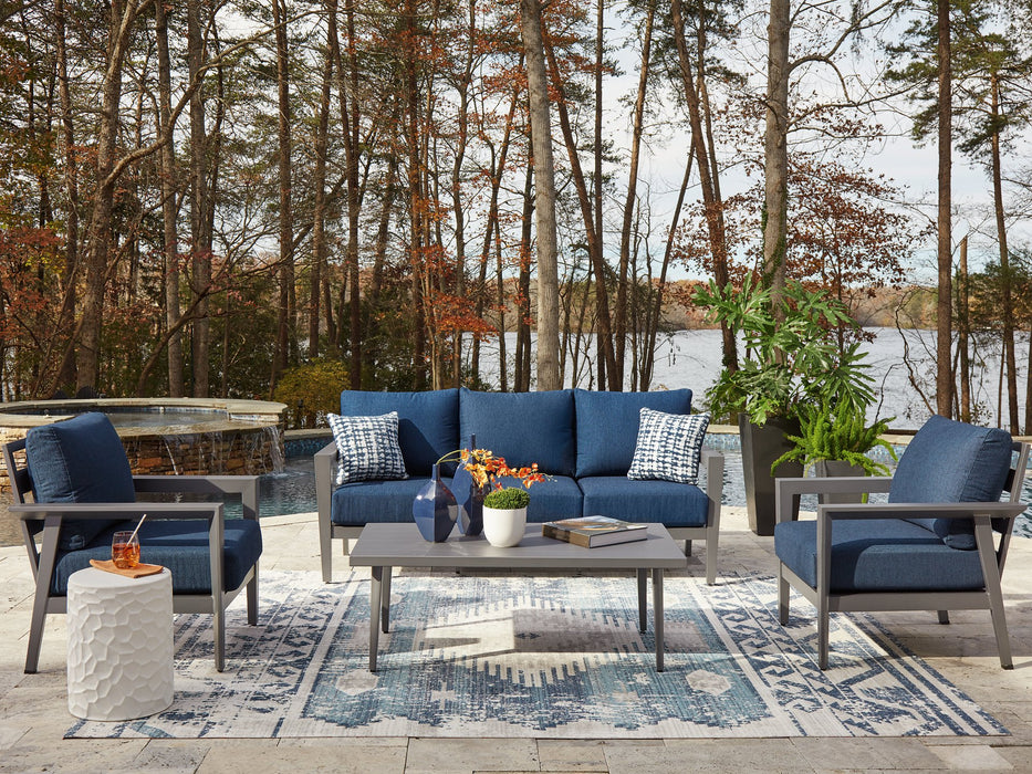 Gali Outdoor Sofa/Chairs/Table Set (Set of 4) - Atchison Furniture Company (Atchison, KS)