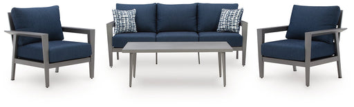 Gali Outdoor Sofa/Chairs/Table Set (Set of 4) - Atchison Furniture Company (Atchison, KS)
