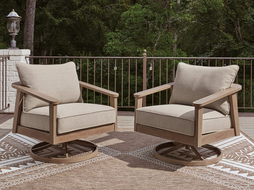 Harmony Headlands Outdoor Swivel Lounge with Cushion - Atchison Furniture Company (Atchison, KS)