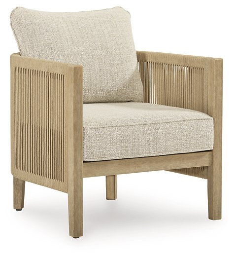 Spooners Cove Outdoor Lounge Chair with Cushion (Set of 2) - Atchison Furniture Company (Atchison, KS)