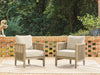 Spooners Cove Outdoor Lounge Chair with Cushion (Set of 2) - Atchison Furniture Company (Atchison, KS)