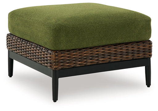 Horizon Hall Outdoor Ottoman with Cushion - Atchison Furniture Company (Atchison, KS)