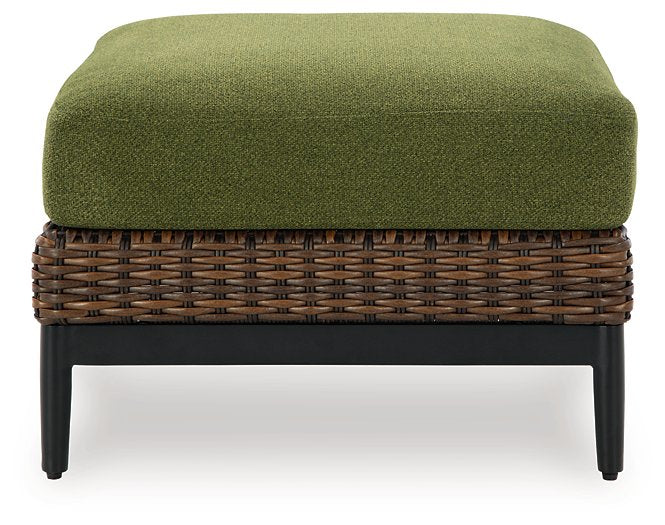 Horizon Hall Outdoor Ottoman with Cushion - Atchison Furniture Company (Atchison, KS)