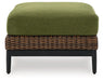 Horizon Hall Outdoor Ottoman with Cushion - Atchison Furniture Company (Atchison, KS)