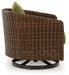 Horizon Hall Outdoor Swivel Lounge Chair with Cushion - Atchison Furniture Company (Atchison, KS)