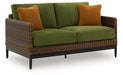 Horizon Hall Outdoor Loveseat with Cushion - Atchison Furniture Company (Atchison, KS)