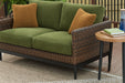 Horizon Hall Outdoor Loveseat with Cushion - Atchison Furniture Company (Atchison, KS)