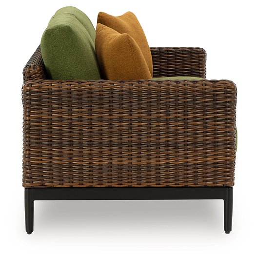 Horizon Hall Outdoor Loveseat with Cushion - Atchison Furniture Company (Atchison, KS)