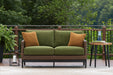 Horizon Hall Outdoor Loveseat with Cushion - Atchison Furniture Company (Atchison, KS)