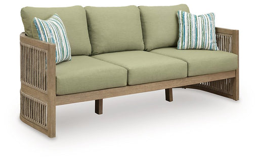 Serena Shores Outdoor Sofa with Cushion - Atchison Furniture Company (Atchison, KS)