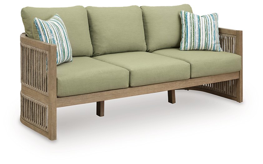 Serena Shores Outdoor Sofa with Cushion - Atchison Furniture Company (Atchison, KS)