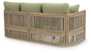 Serena Shores Outdoor Sofa with Cushion - Atchison Furniture Company (Atchison, KS)