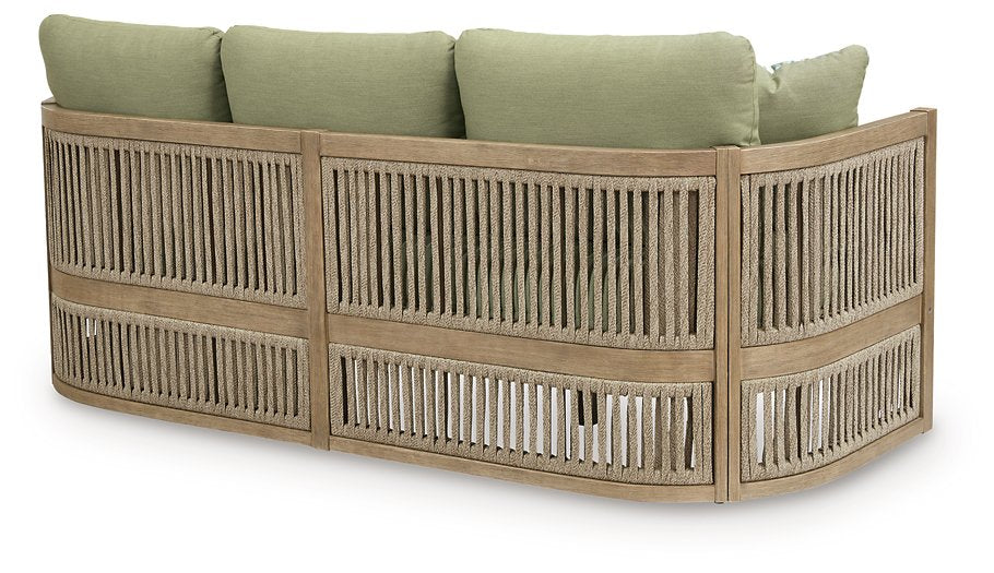 Serena Shores Outdoor Sofa with Cushion - Atchison Furniture Company (Atchison, KS)