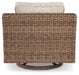Beachcroft Outdoor Swivel Lounge with Cushion - Atchison Furniture Company (Atchison, KS)