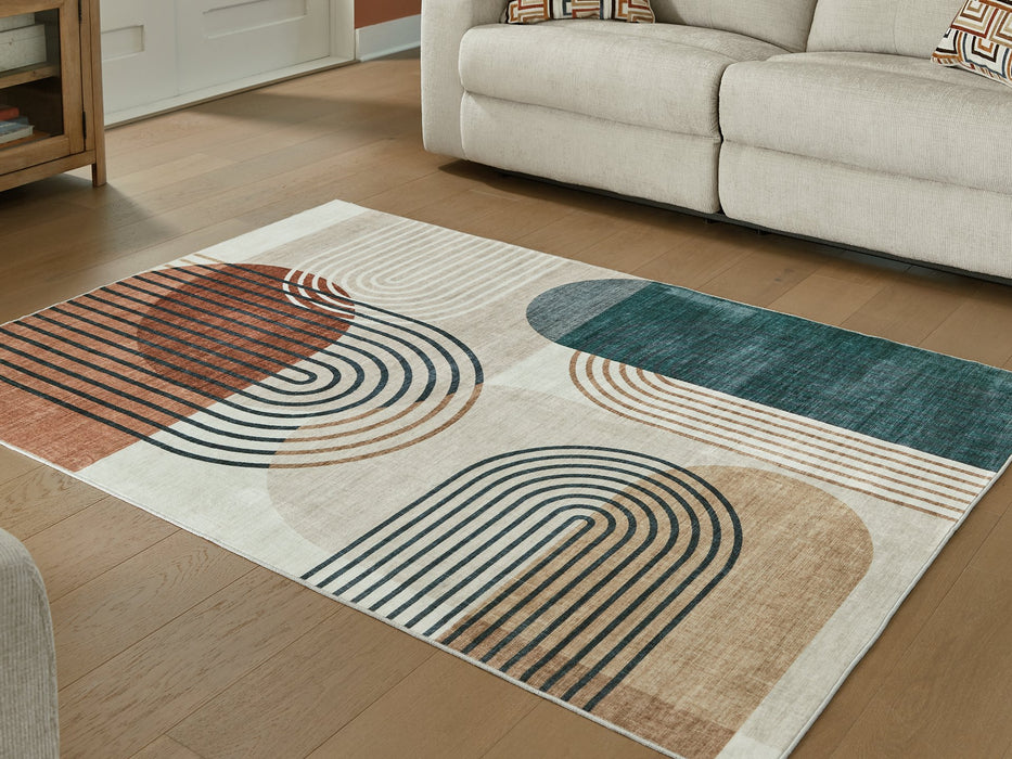Farrendale Washable Area Rug - Atchison Furniture Company (Atchison, KS)
